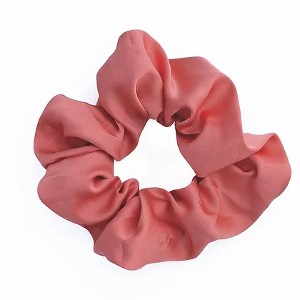 Soft Pastel Satin Scrunchies - Extra Long, Dent Free - 5 Pack