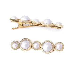 Gold Pearl Clips