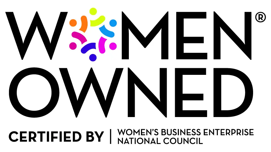 A logo for women owned business